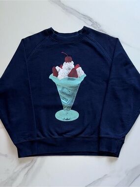 Billionaire Boys Club Ice Cream Sundae Graphic Crewneck Sweatshirt Size Large